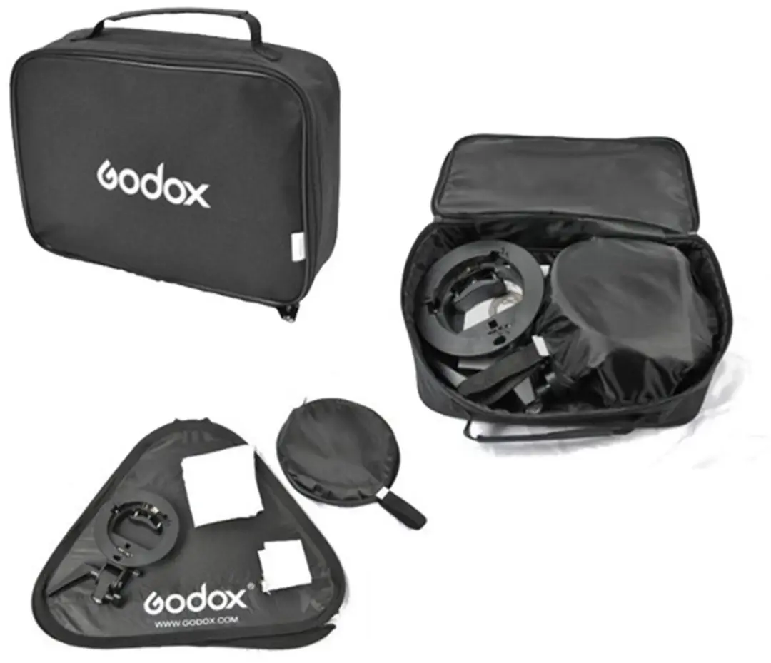 Godox Speedlite Bracket Bowens Softbox 60x60 - Zwart