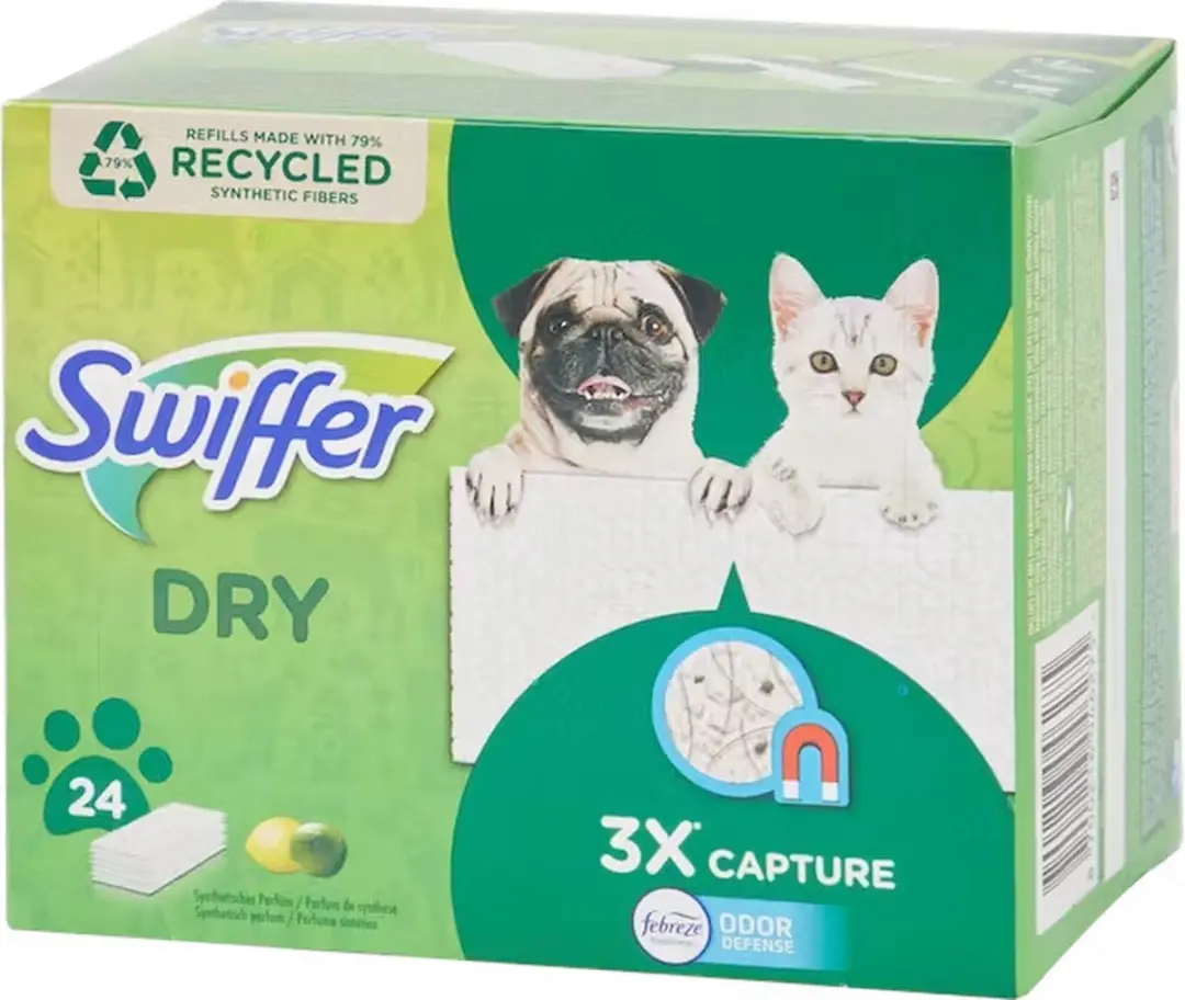 Swiffer Dry Vloerdoekjes Navulling 24 Stuks - Wit