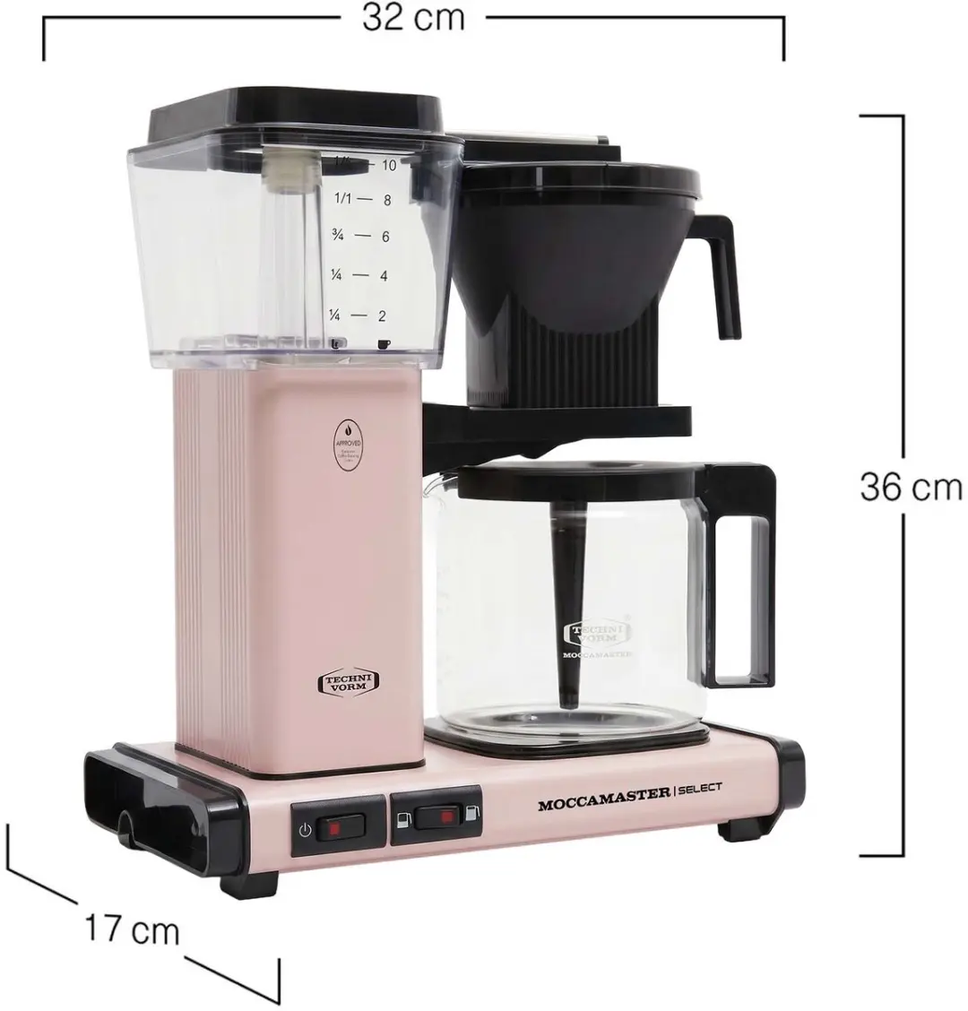 Moccamaster KBG Select Filterkoffiezetapparaat 10 Kopjes - Cherry Blossom