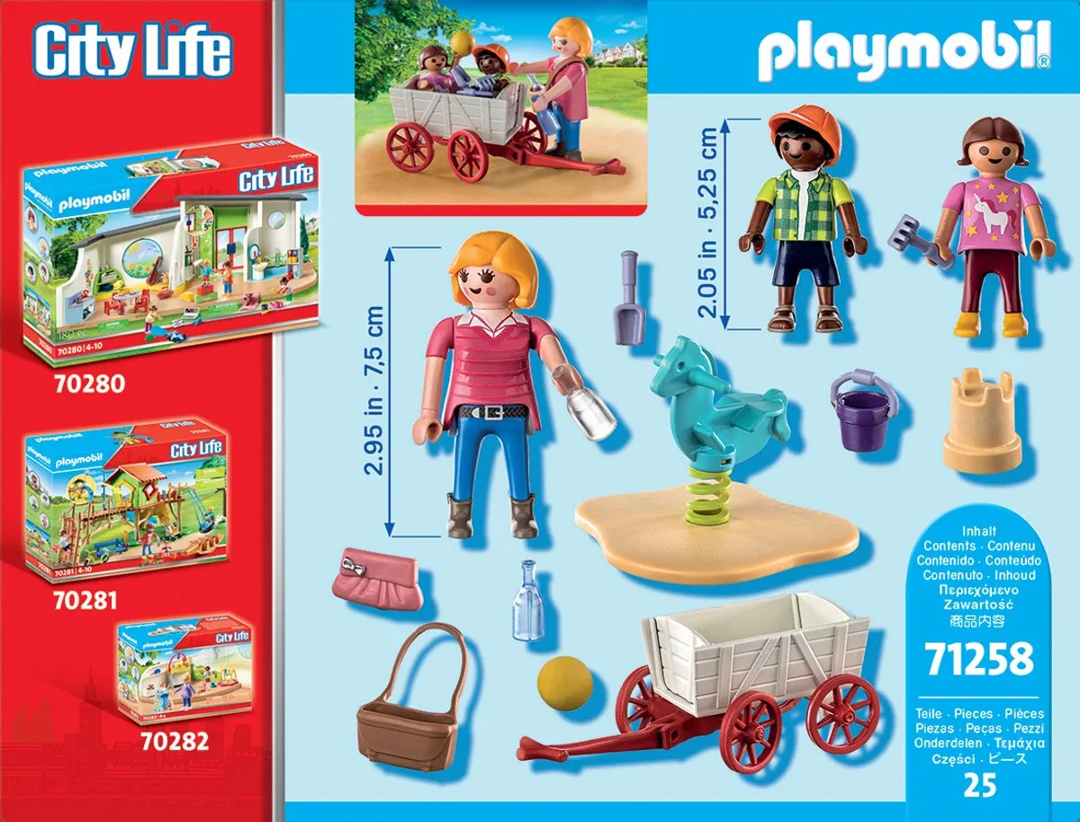 Playmobil Starterpack Opvoeder met Bolderwagen 71258