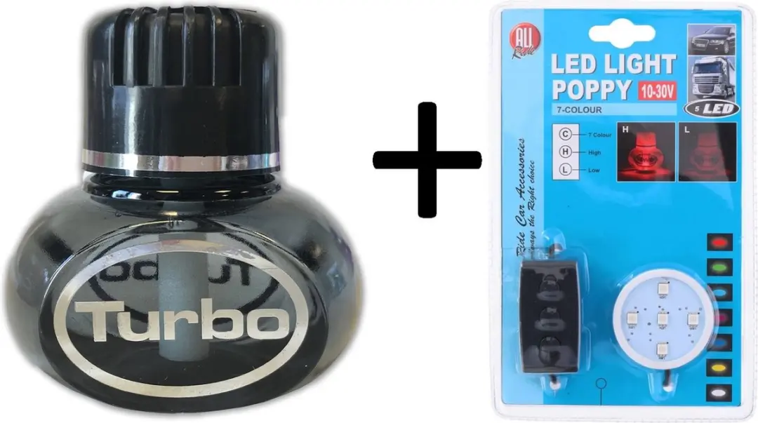 Dunlop Turbo New Car Luchtverfrisser 150ml - 12/24V - 7 Kleuren