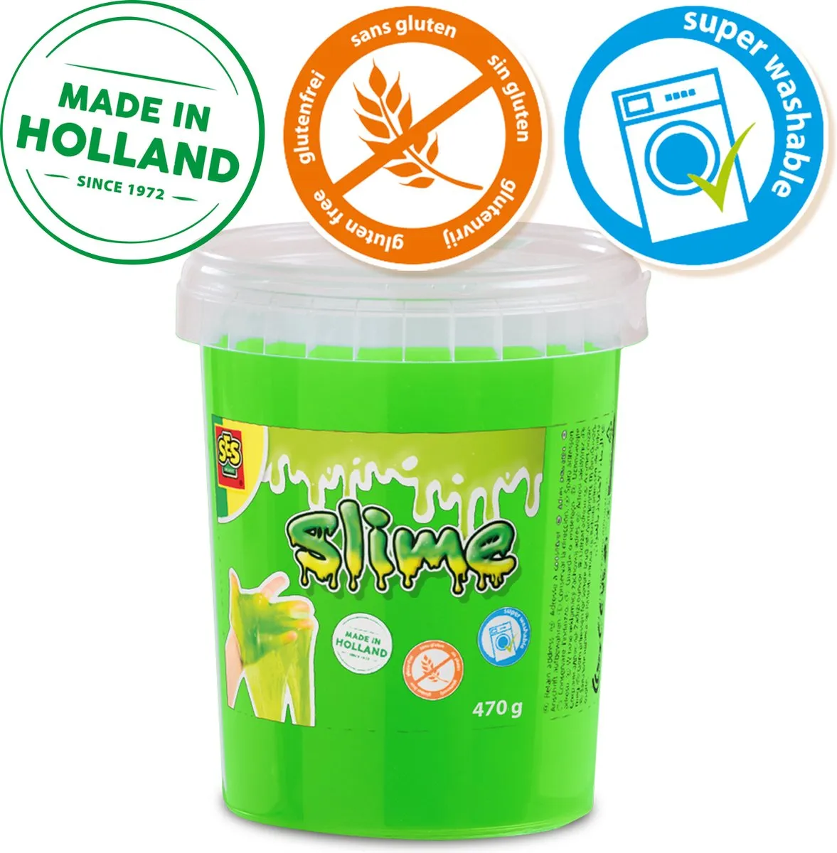 SES Creative Neon Groen Slijm Speelgoed 470g