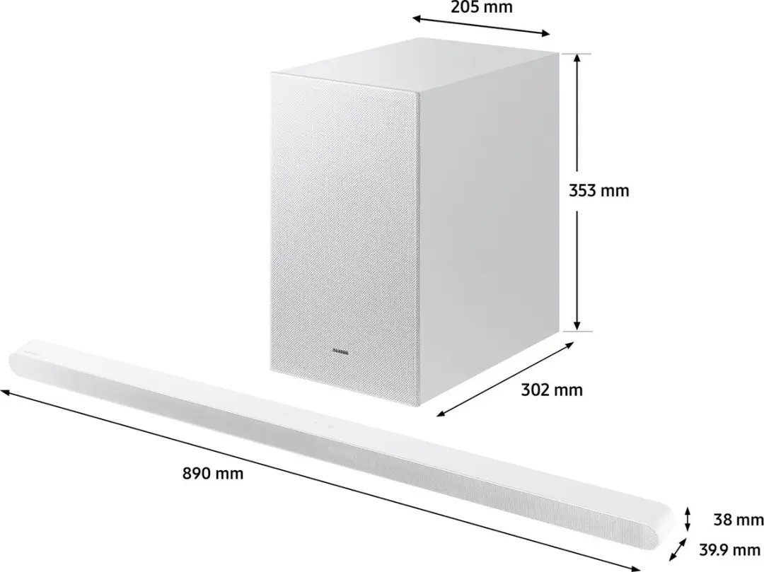 Samsung HW-S711D/XE Soundbar 3.1 - Wit - afbeelding 6 van 6