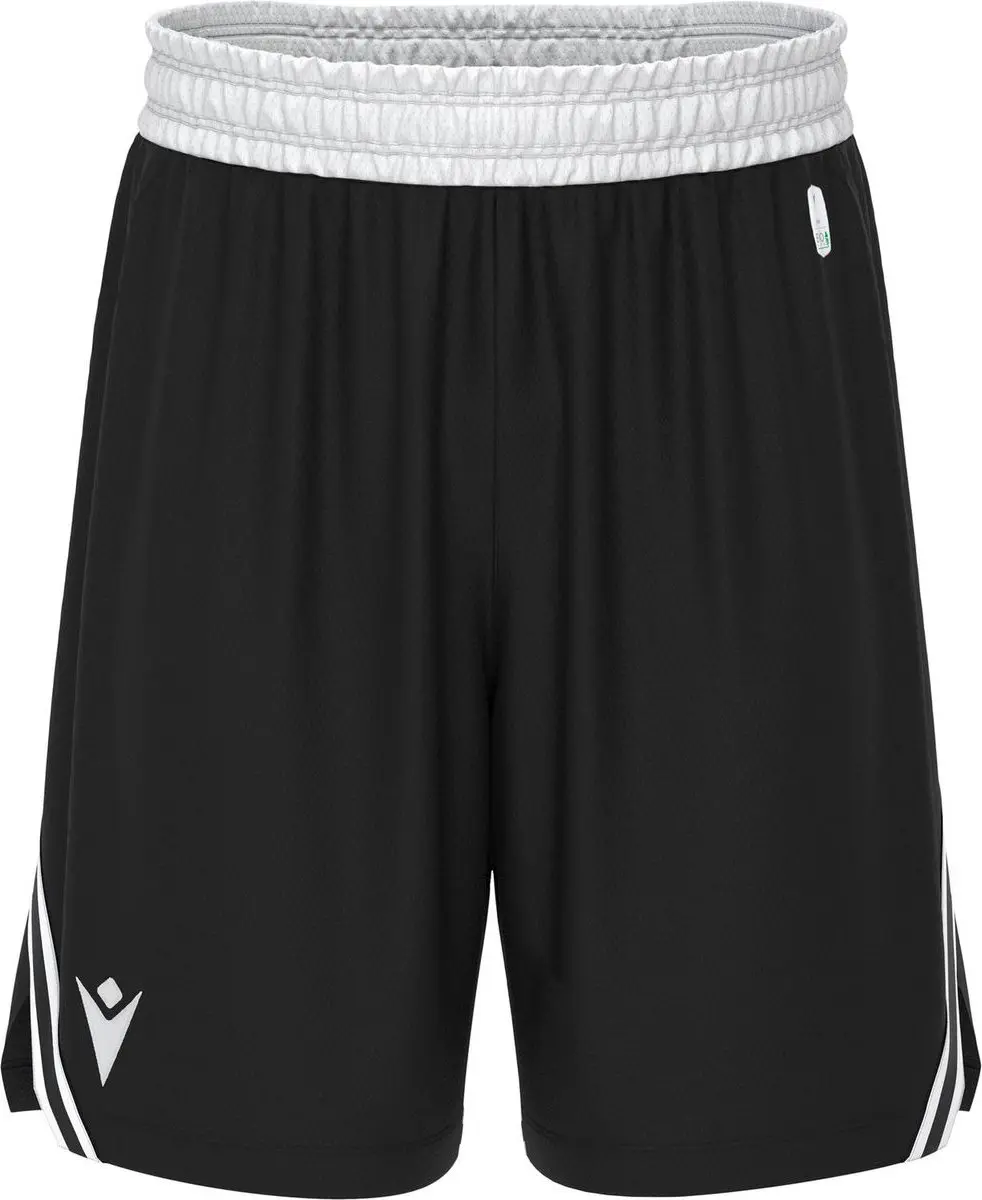 Macron Kansas Eco Basketbalshort Heren - XS - Zwart/Wit - afbeelding 6 van 6