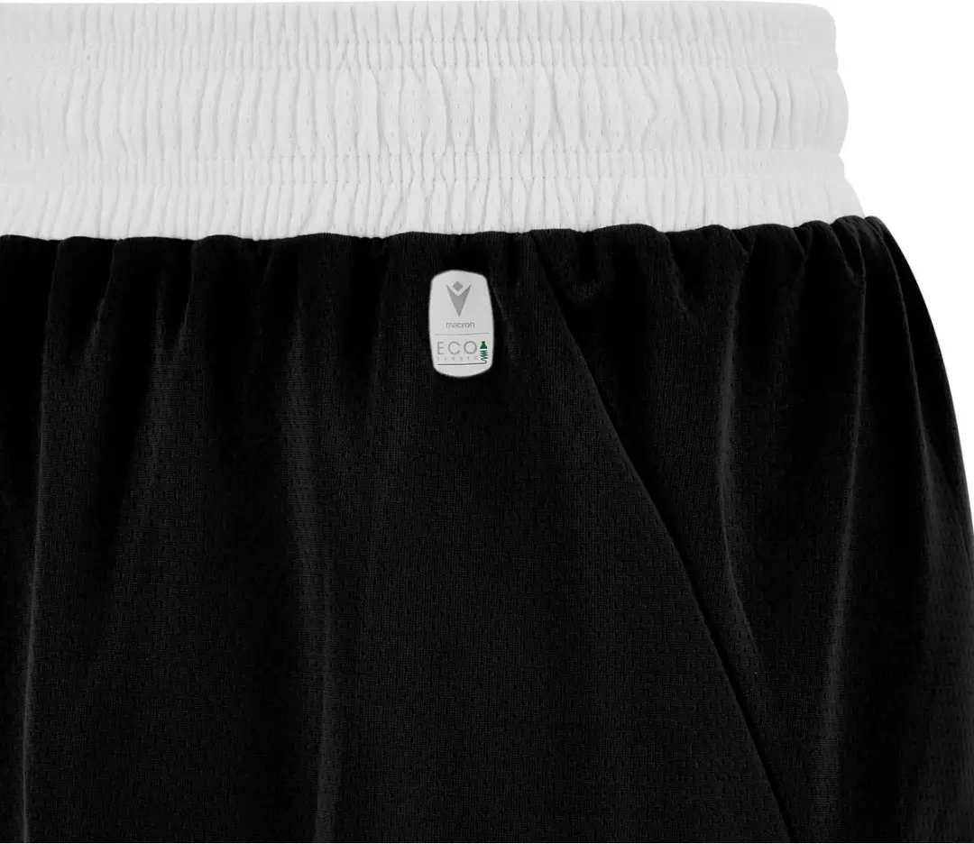 Macron Kansas Eco Basketbalshort Heren - XS - Zwart/Wit - afbeelding 5 van 6