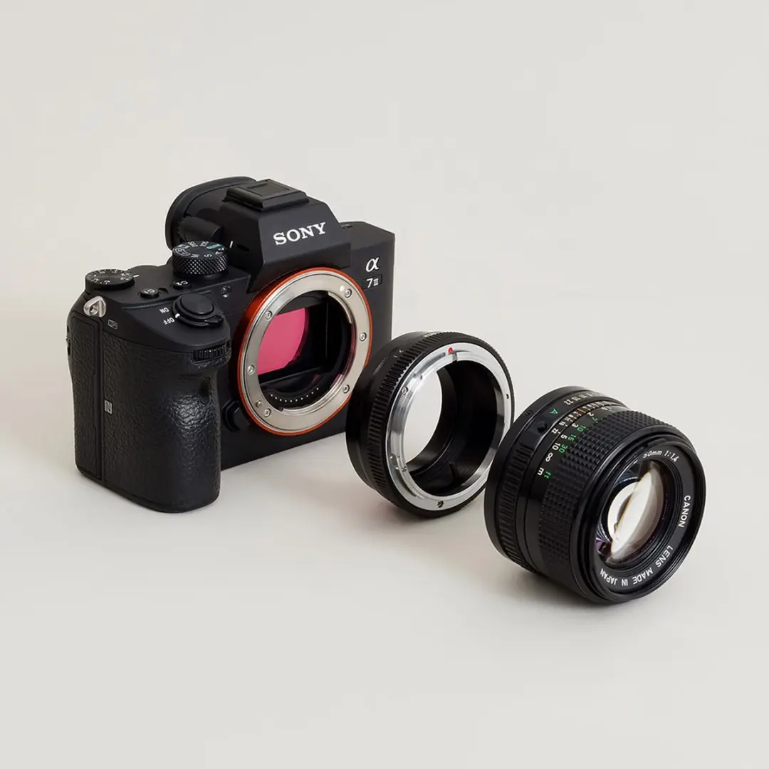 Urth D238781 Lens Mount Adapter - Canon FD naar Sony E - Zwart