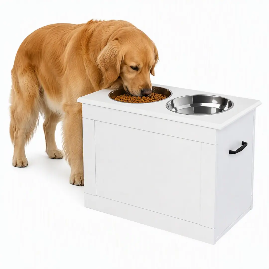 ECTEATOY Voerbak Hond met Opbergruimte