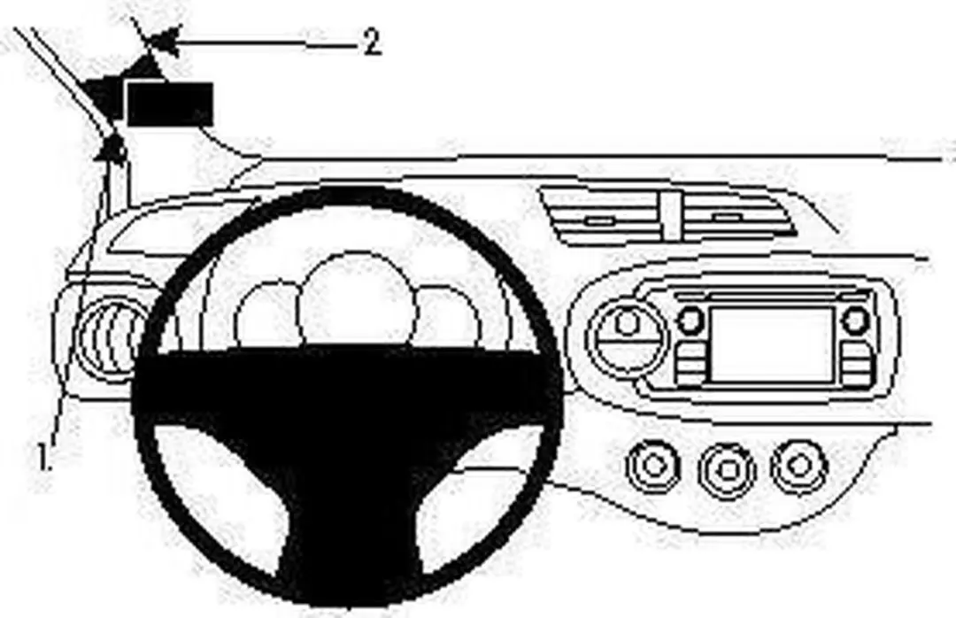 Brodit ProClip 804724 Toyota Yaris 2012-2014 - Zwart
