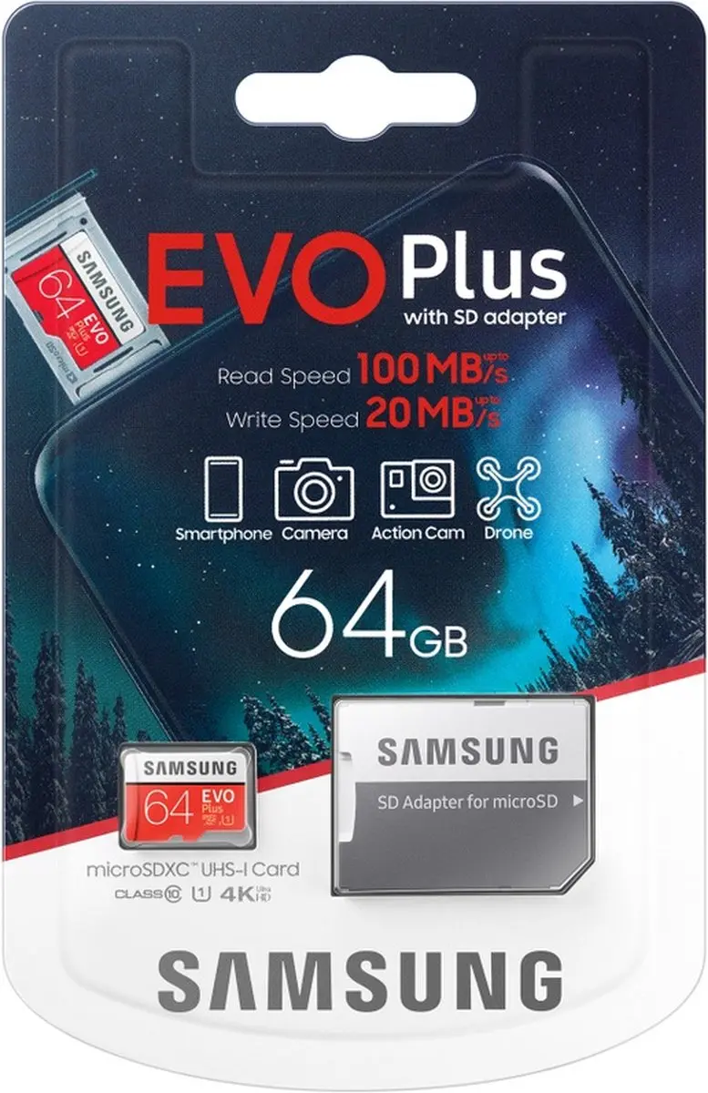 Samsung EVO Plus MicroSDXC 64GB MB-MC64HA/EU