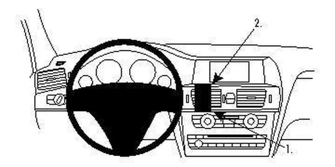 Brodit ProClip Houder - BMW X3 2011-2014 Center Mount - Zwart - afbeelding 6 van 6