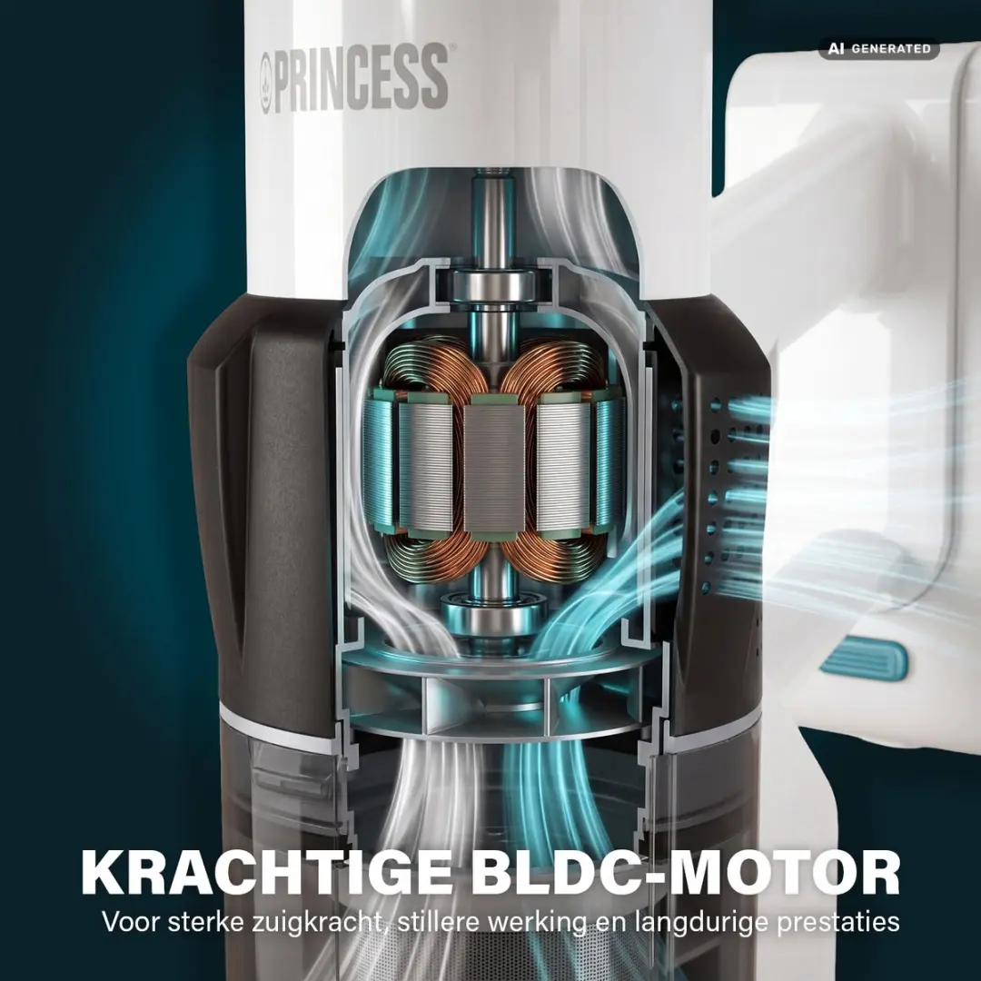Princess 339520 Draadloze Stofzuiger - 25,9V 350W Wit