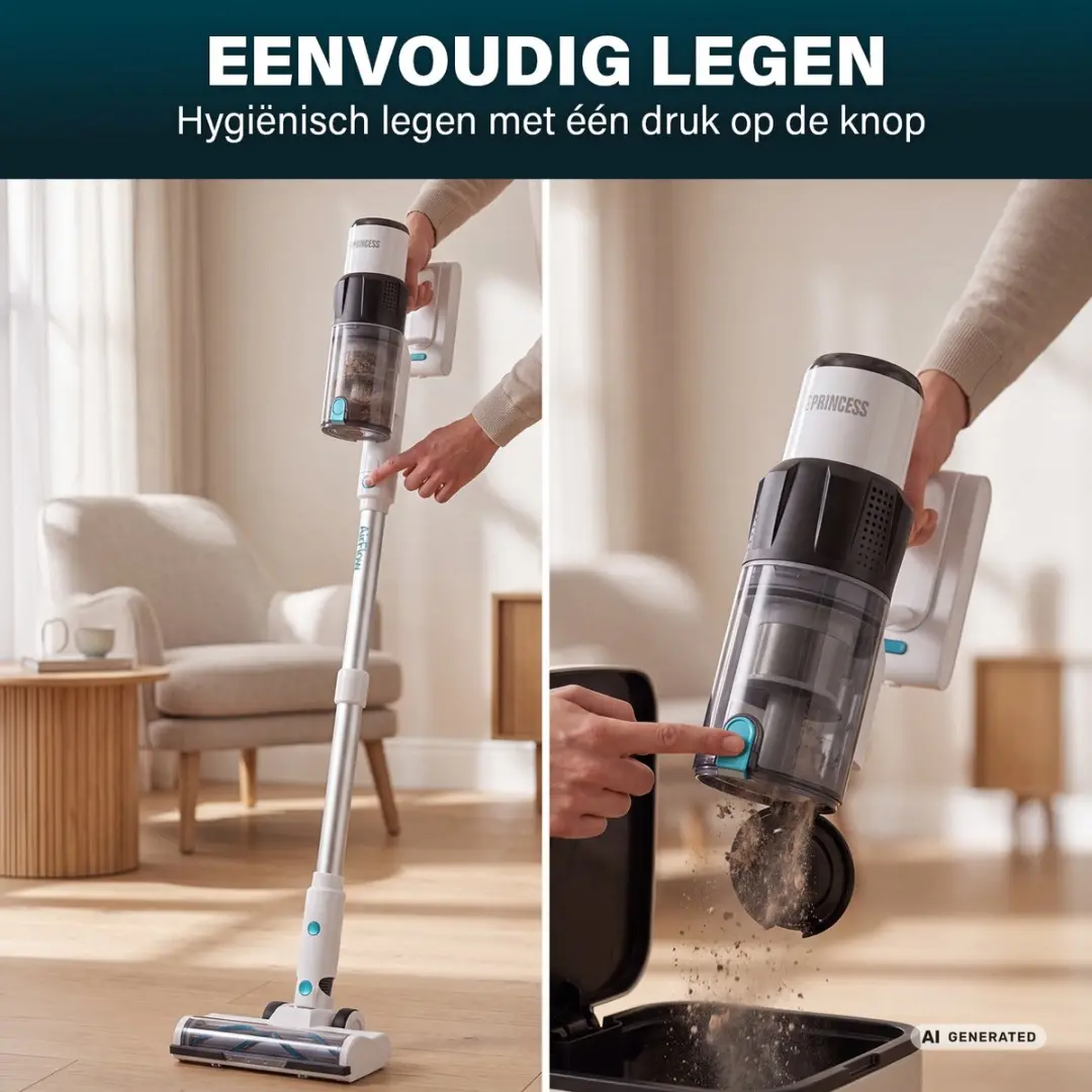 Princess 339520 Draadloze Stofzuiger - 25,9V 350W Wit