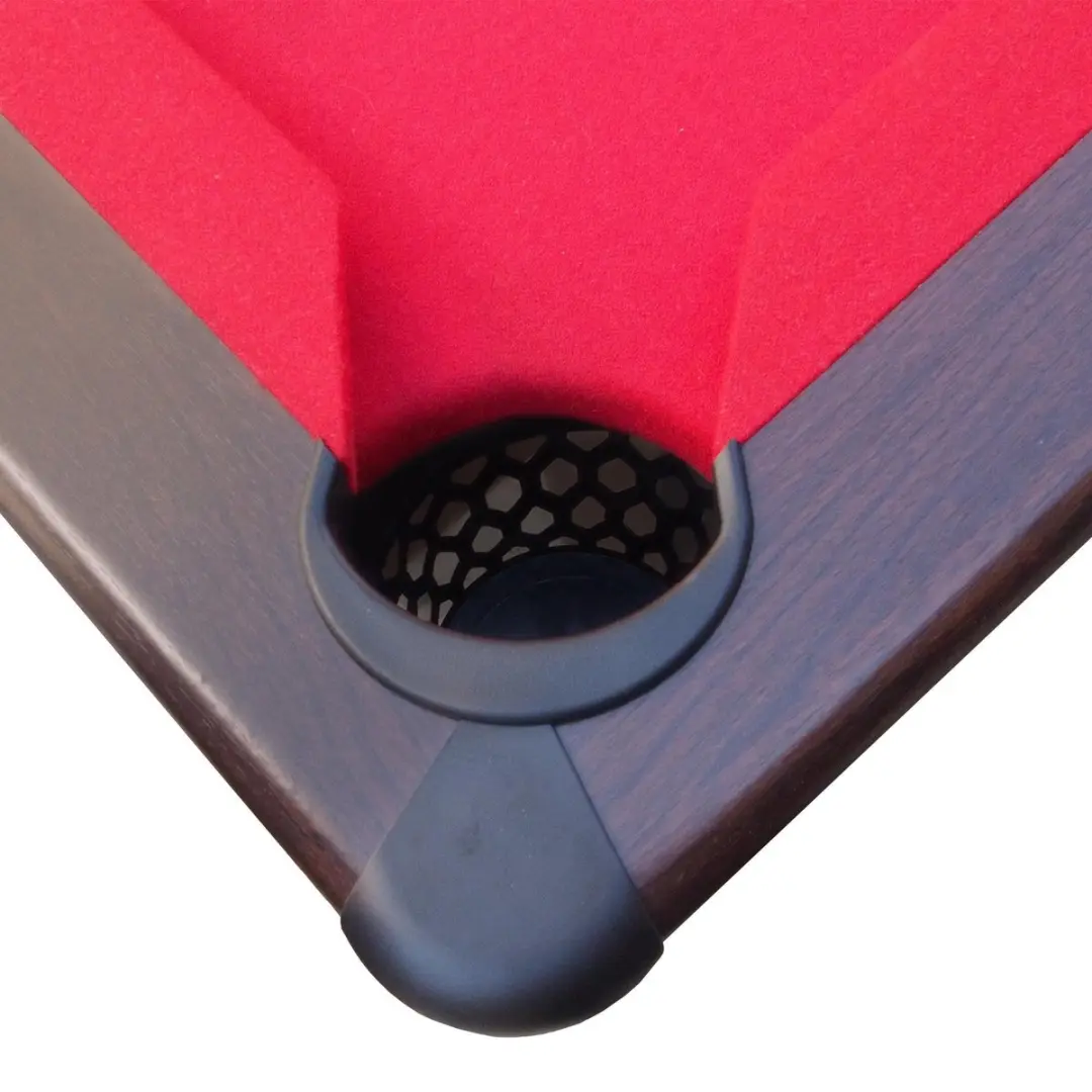 Cougar Saphir Pooltafel 7ft - 220x110cm Rood - Incl. ballen, keuen & accessoires