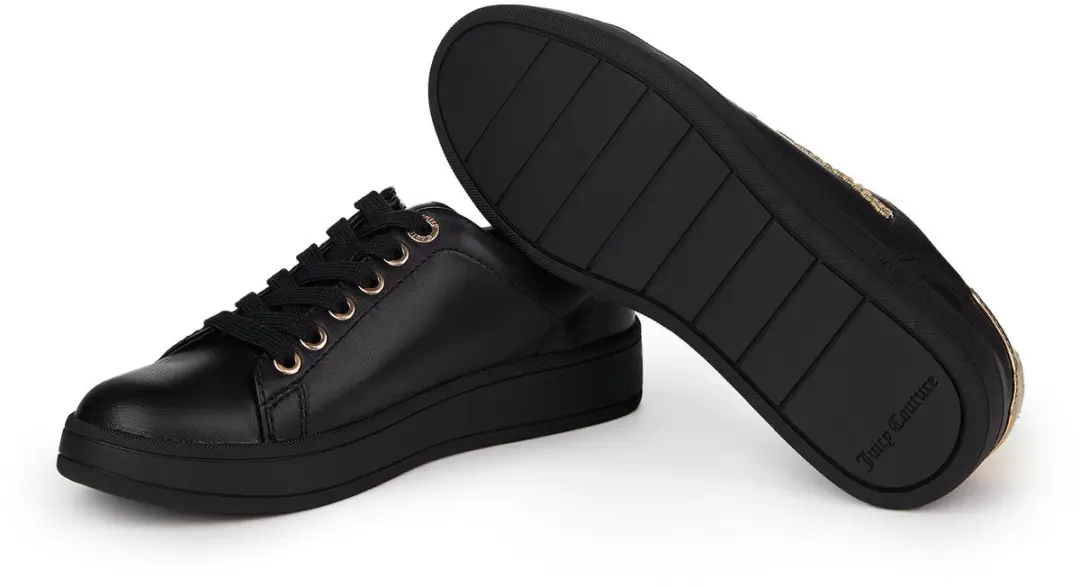 Juicy Couture Carlie Natuurlijk Lederen Sneakers - 37 - Zwart