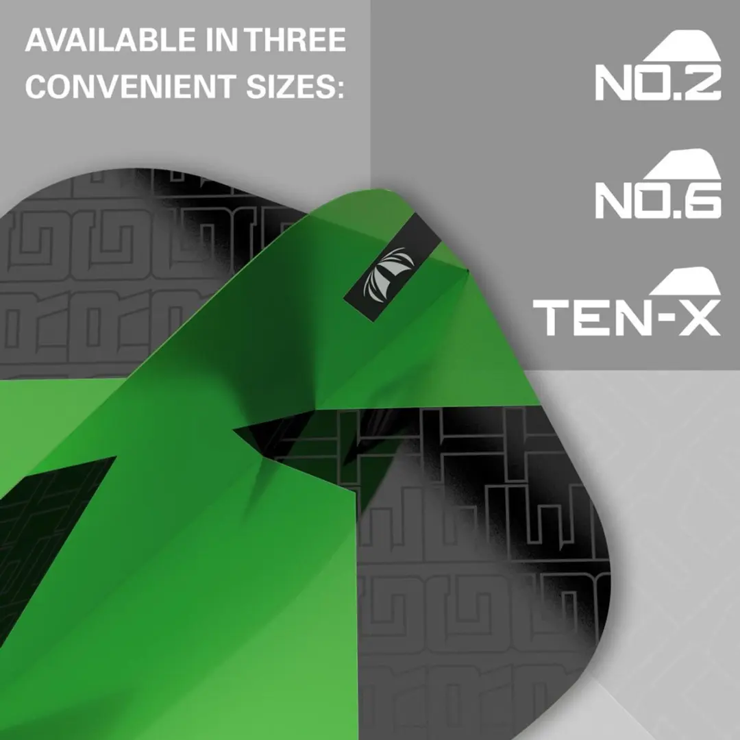 Target Tag 3 Set TA-337790 Dart Flights - Zwart/Geel
