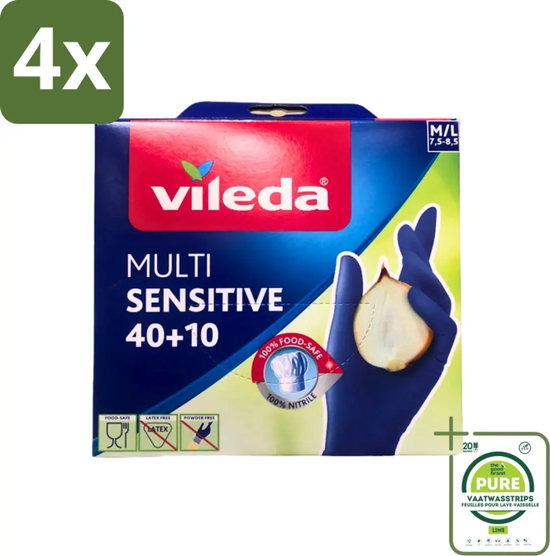 Vileda Multi Sensitive Nitril Handschoenen M/L