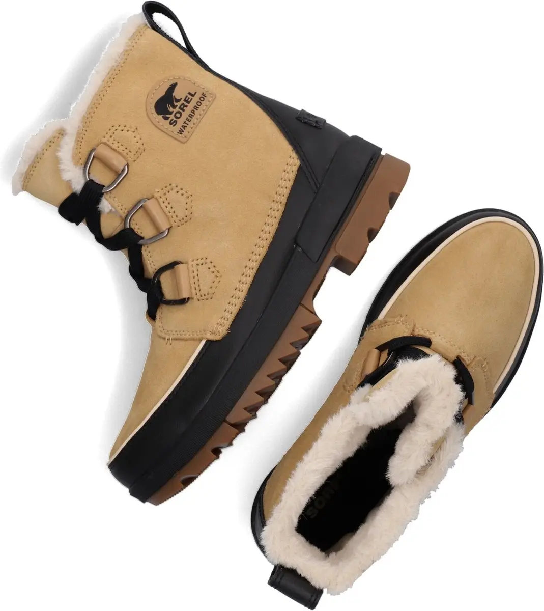 Sorel Torino II Dames Snowboots - Lichtgeel/Zwart