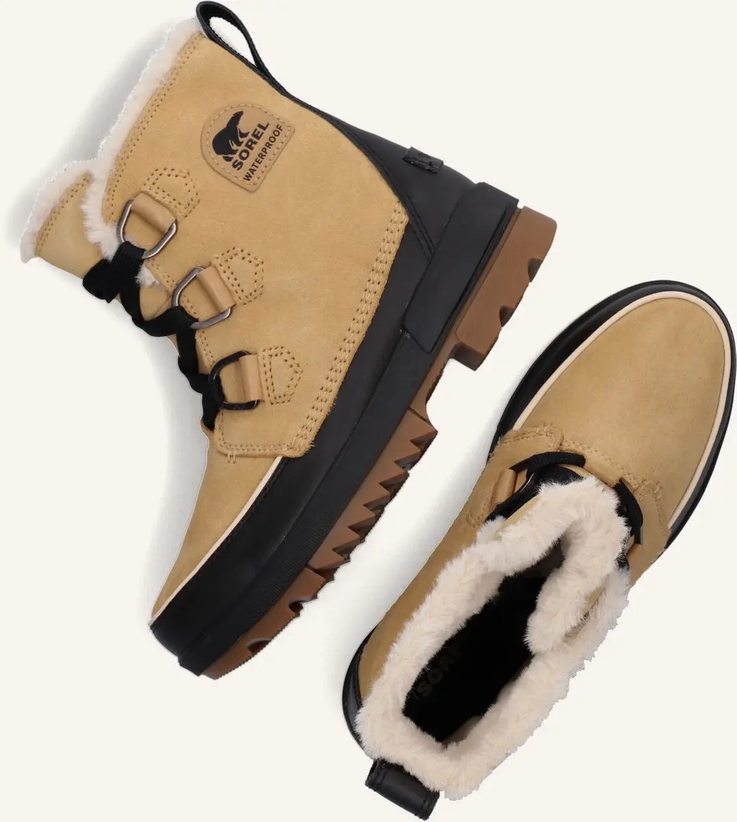 Sorel Torino II Dames Snowboots - Lichtgeel/Zwart