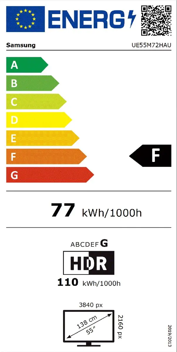 Samsung UE55M72H MiniLED TV - 55" - Zwart - afbeelding 3 van 6