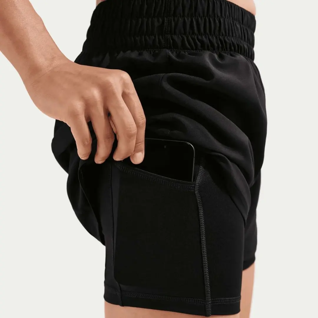 Nike Flow Dri-FIT 2N1 Short - L - Zwart - afbeelding 2 van 6