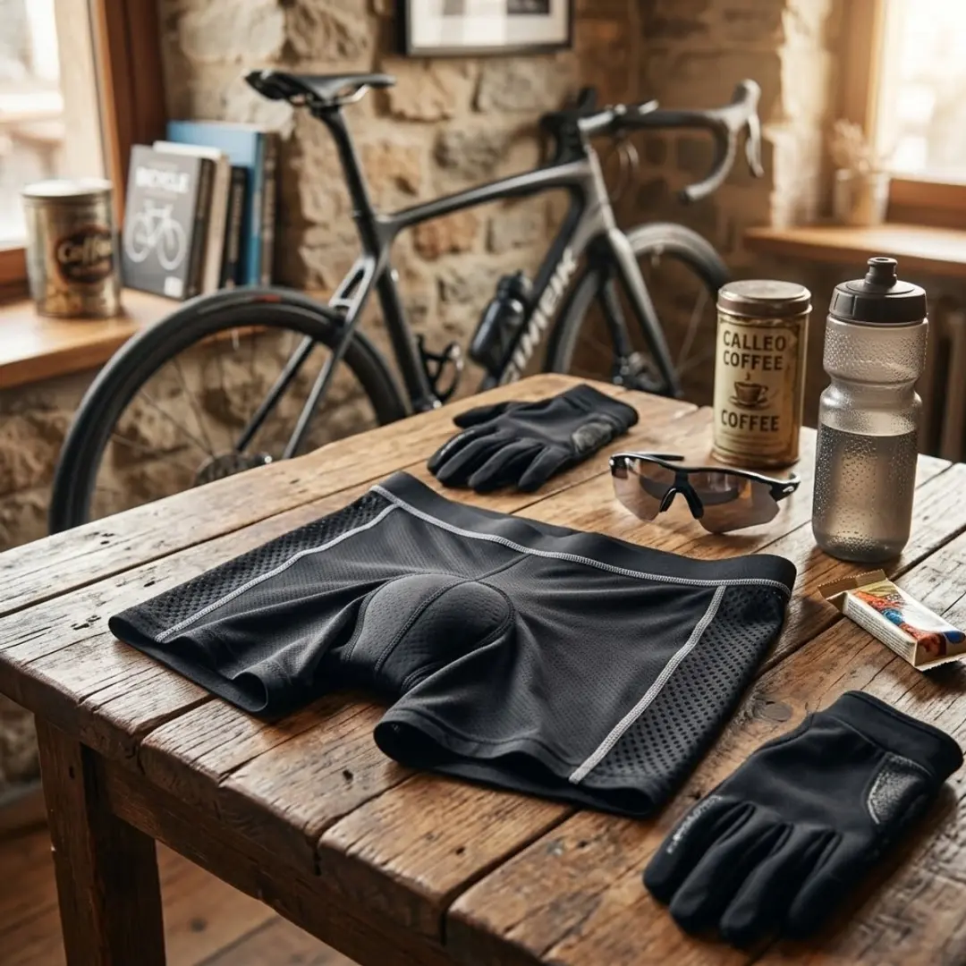 NUVEX Heren Fietsbroek met Zeem - Compressie L - Grijs
