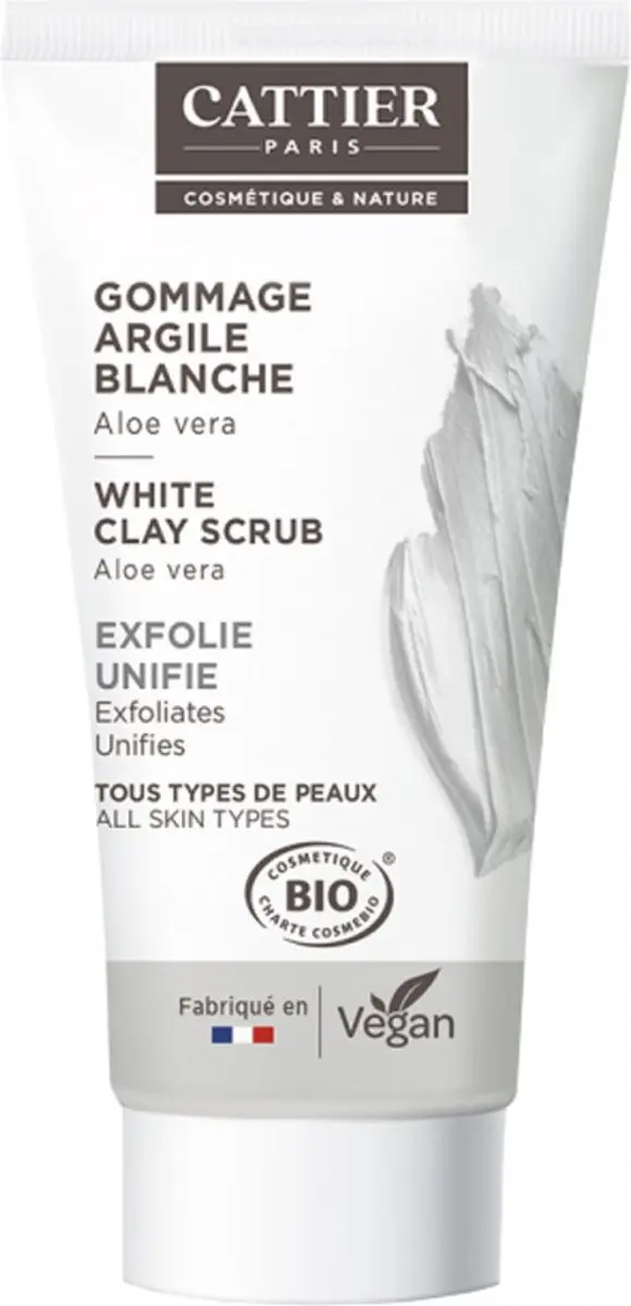 Cattier Organic Witte Klei Scrub 30ml