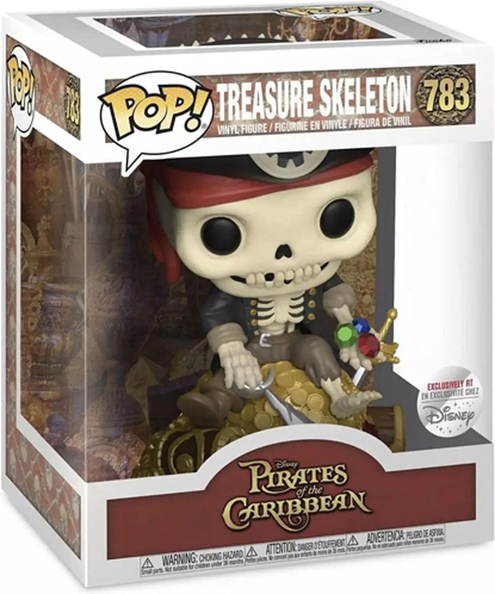 Funko Pop! Pirates of the Caribbean Skeleton op Goud - Veelkleurig