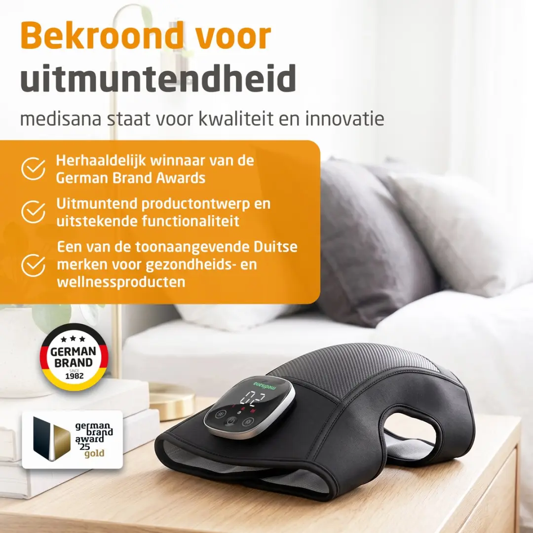 Medisana KM 100 Draadloos Knie-Massageapparaat - 3 Warmtestanden - Zwart