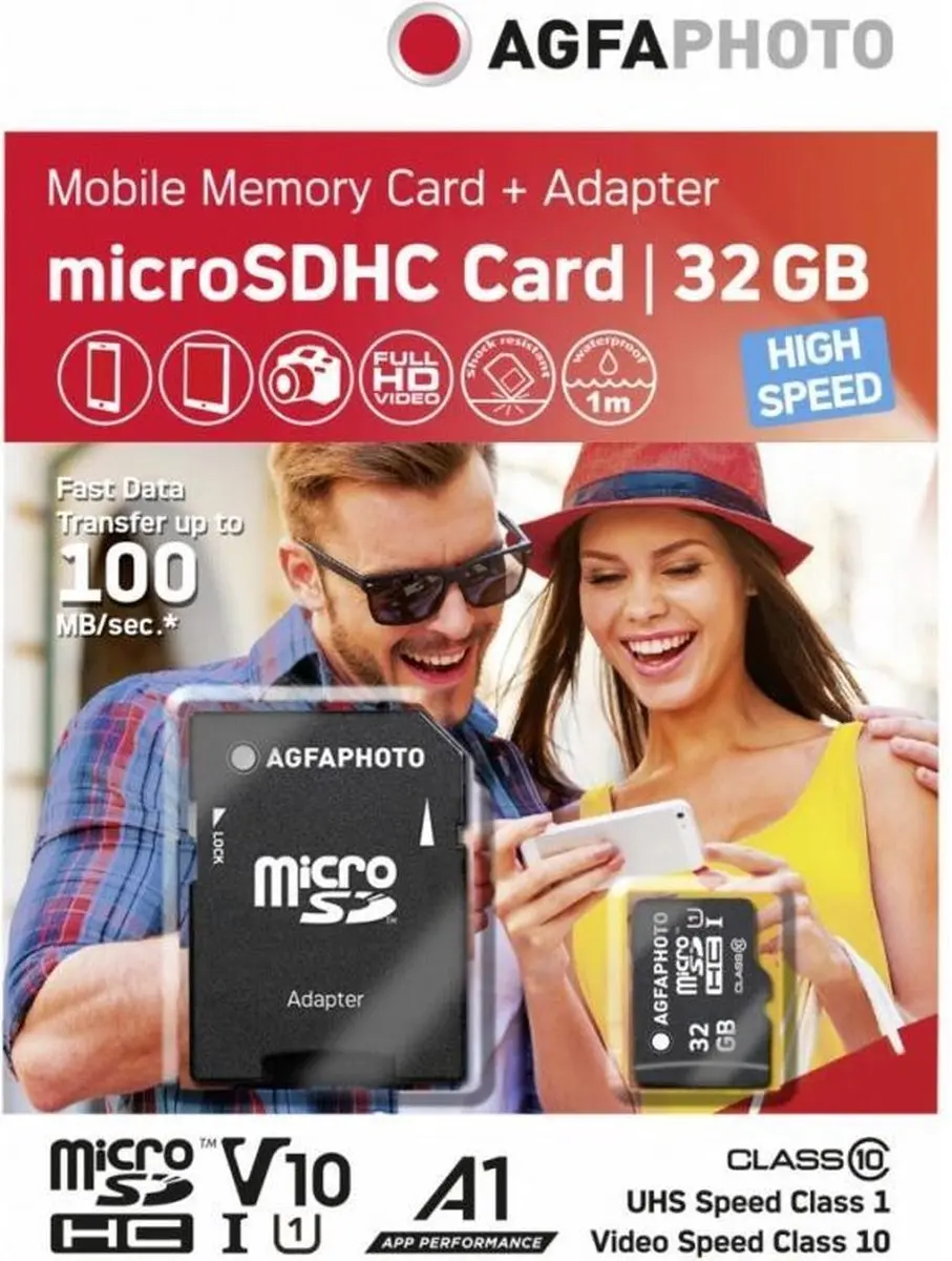 AgfaPhoto 32GB Micro SDHC Class 10 Geheugenkaart