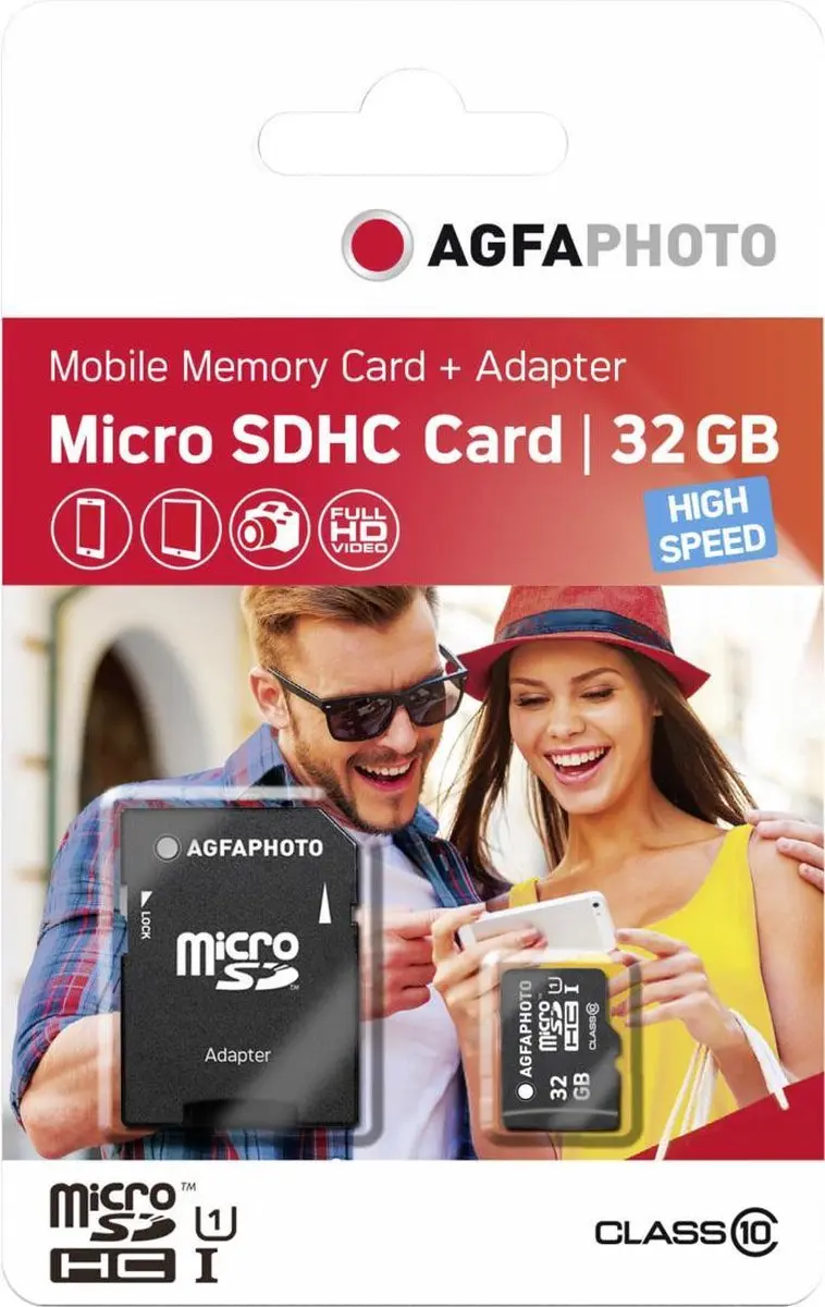 AgfaPhoto 32GB Micro SDHC Class 10 Geheugenkaart