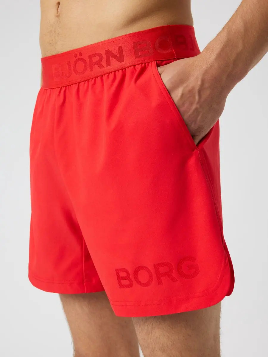 Björn Borg Korte Sportbroek Heren 6" - Flame Scarlet Rood - XL
