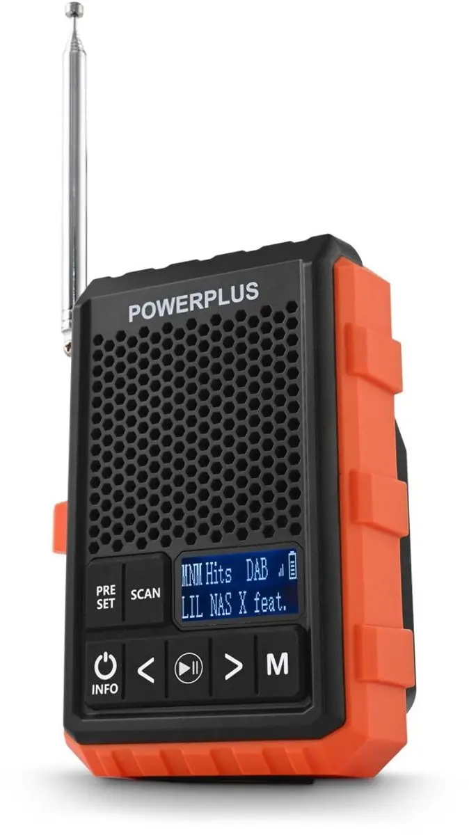Powerplus POWDP8070 Bluetooth Luidspreker & Radio - Oranje - afbeelding 6 van 6