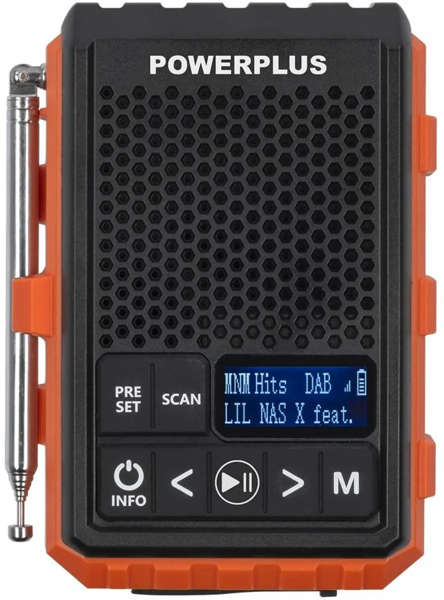 Powerplus POWDP8070 Bluetooth Luidspreker & Radio - Oranje - afbeelding 3 van 6