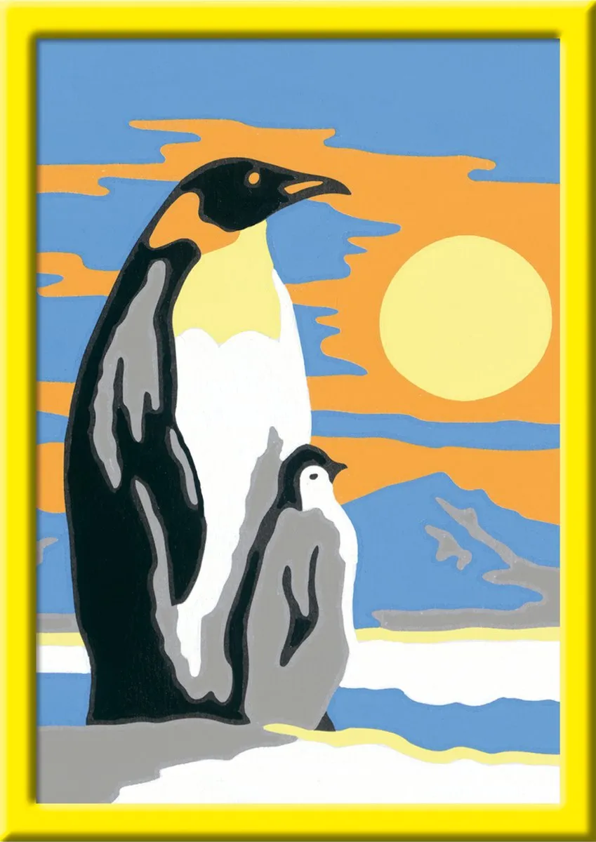 Ravensburger CreArt Penguin Family Schilderen op nummer - Multicolor