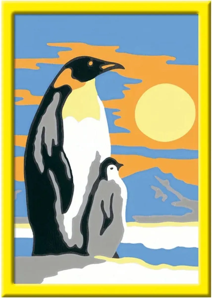 Ravensburger CreArt Penguin Family Schilderen op nummer - Multicolor