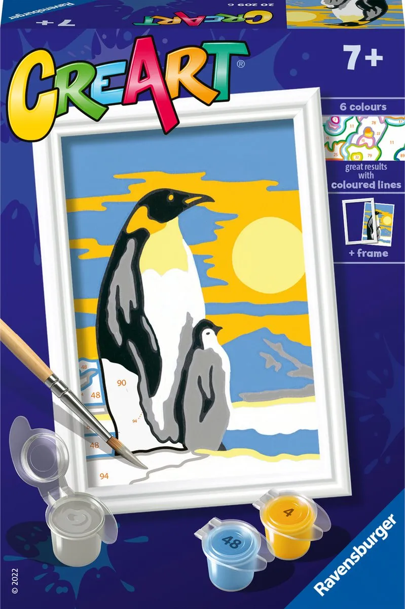Ravensburger CreArt Penguin Family Schilderen op nummer