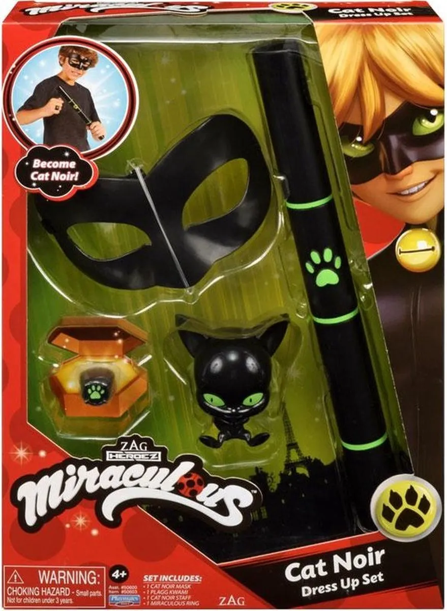 Bandai Namco Miraculous Cat Noir Verkleedset - Multi