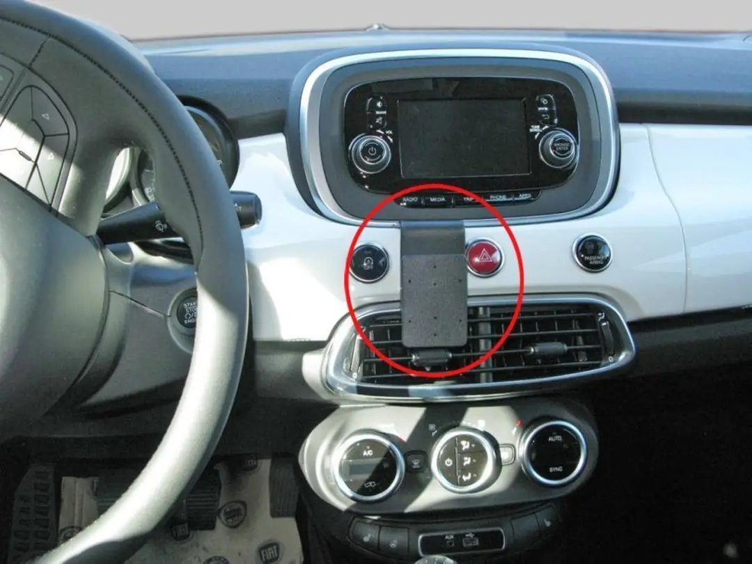 Brodit ProClip Center Mount Houder - Fiat 500X 2015 - Zwart