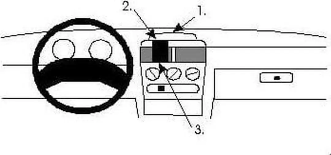 Brodit ProClip 852129 Opel Corsa/Combo Center Mount - Zwart