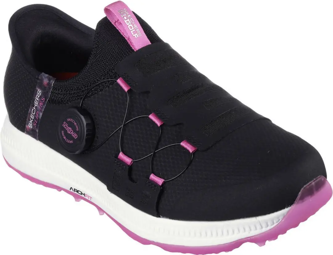 Skechers Go Golf Elite 5 Slip-on - Zwart-Roze