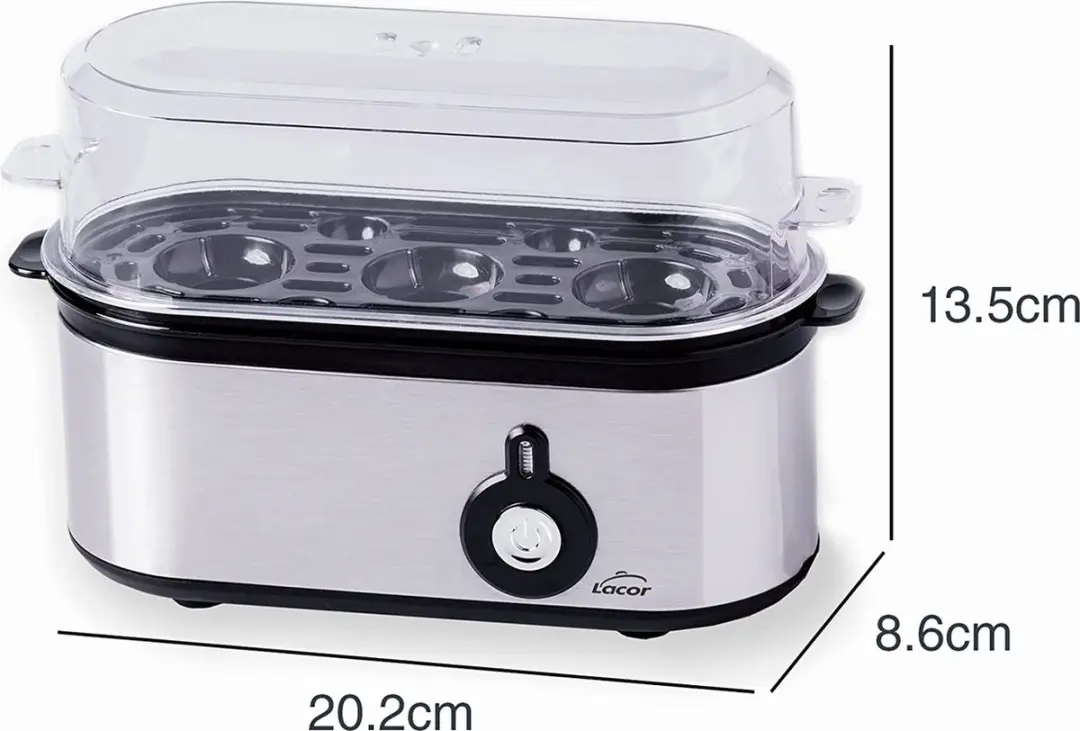 Lacor 69343 Eierkoker - 3 Stuks - 210W - RVS