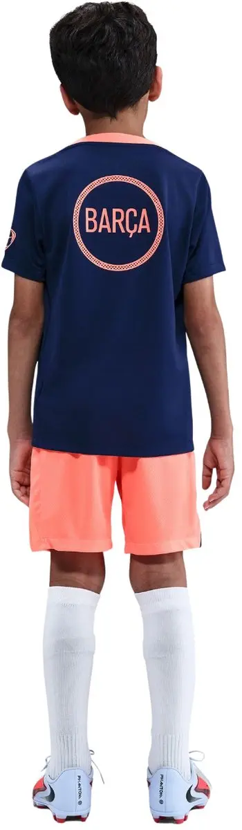Nike FC Barcelona Academy Pro T-shirt Kinderen - XS - Marineblauw/Oranje - afbeelding 2 van 6