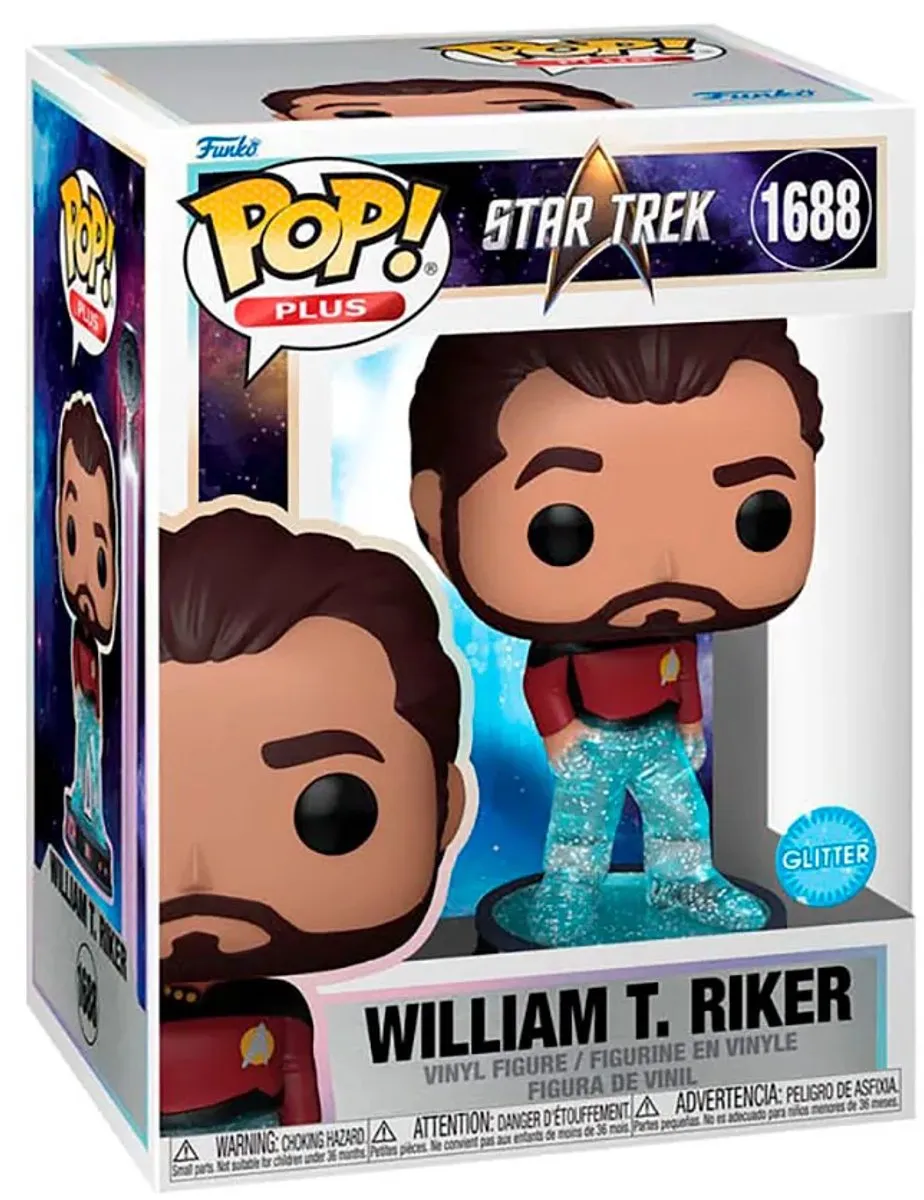 Funko Pop! Star Trek William T. Riker Transporter Glitter #1688 - afbeelding 6 van 6