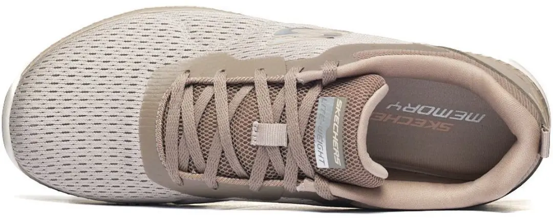 Skechers Bountiful Quick PA Dames Sneakers - 37.5 - Beige - afbeelding 6 van 6