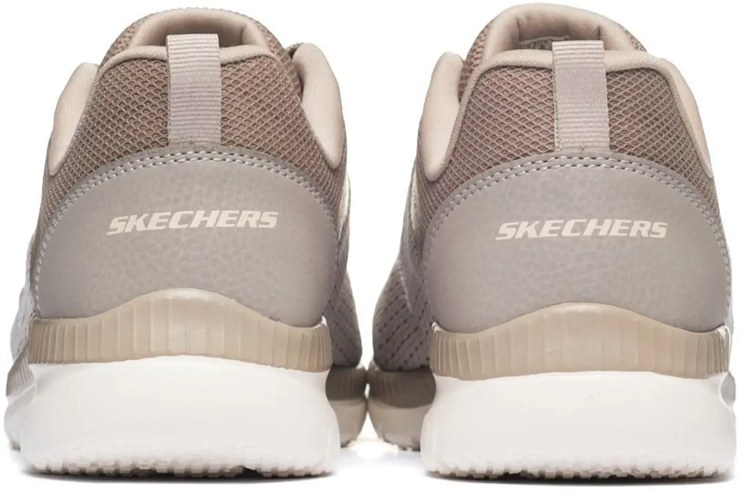 Skechers Bountiful Quick PA Dames Sneakers - 37.5 - Beige - afbeelding 4 van 6