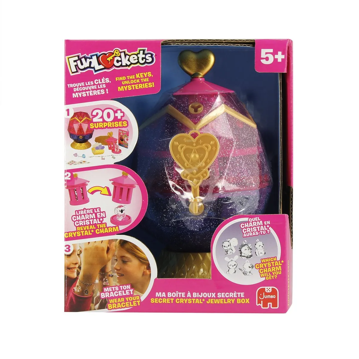 Jumbo Secret Crystal Egg Juwelenkistje - Meerkleurig