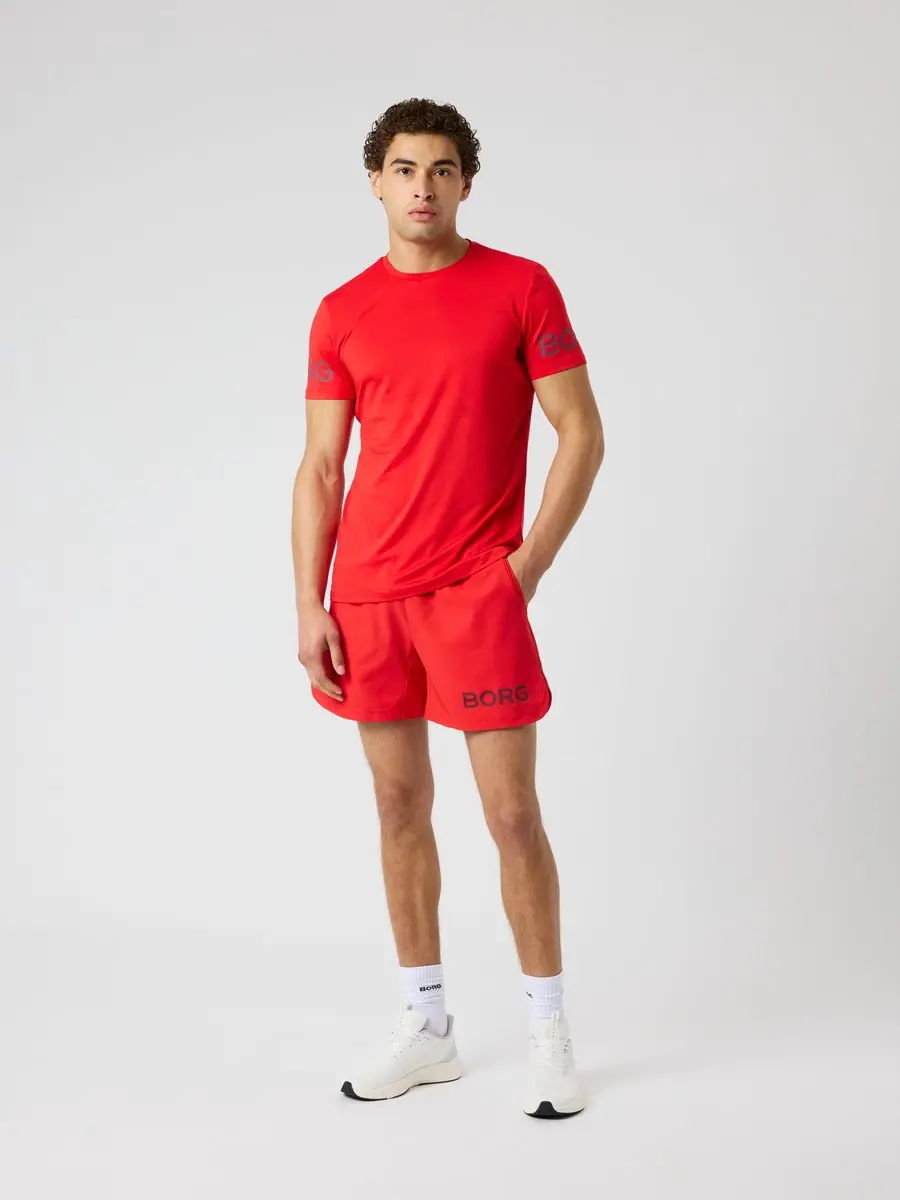 Björn Borg 6" Korte Sportbroek Heren - Flame Scarlet Rood - Maat L - afbeelding 6 van 6