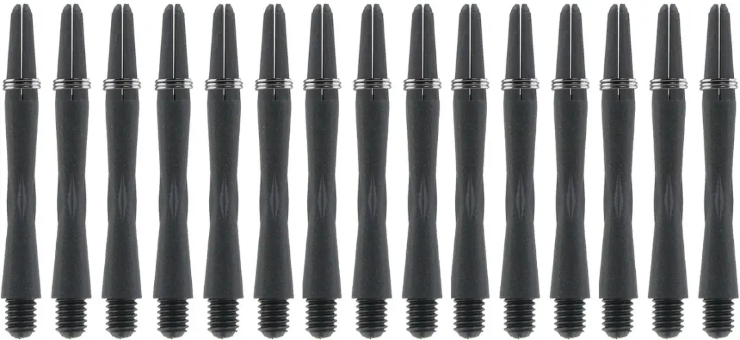 Bull's Carboni Shaft In Between + Ring 5 Stuks - Zwart