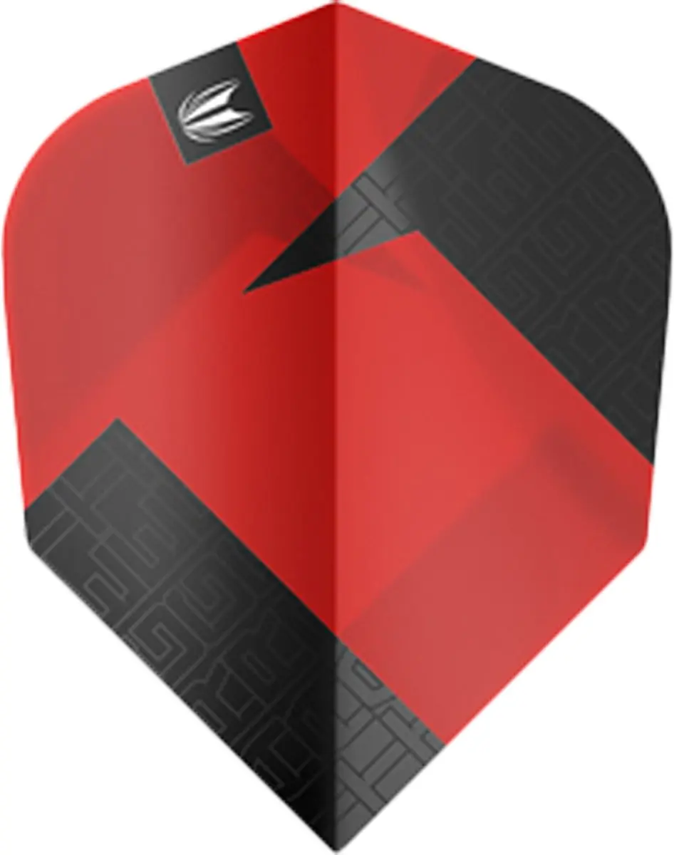 Target Tag 3 Set NO6 Dart Flights - Rood/Zwart