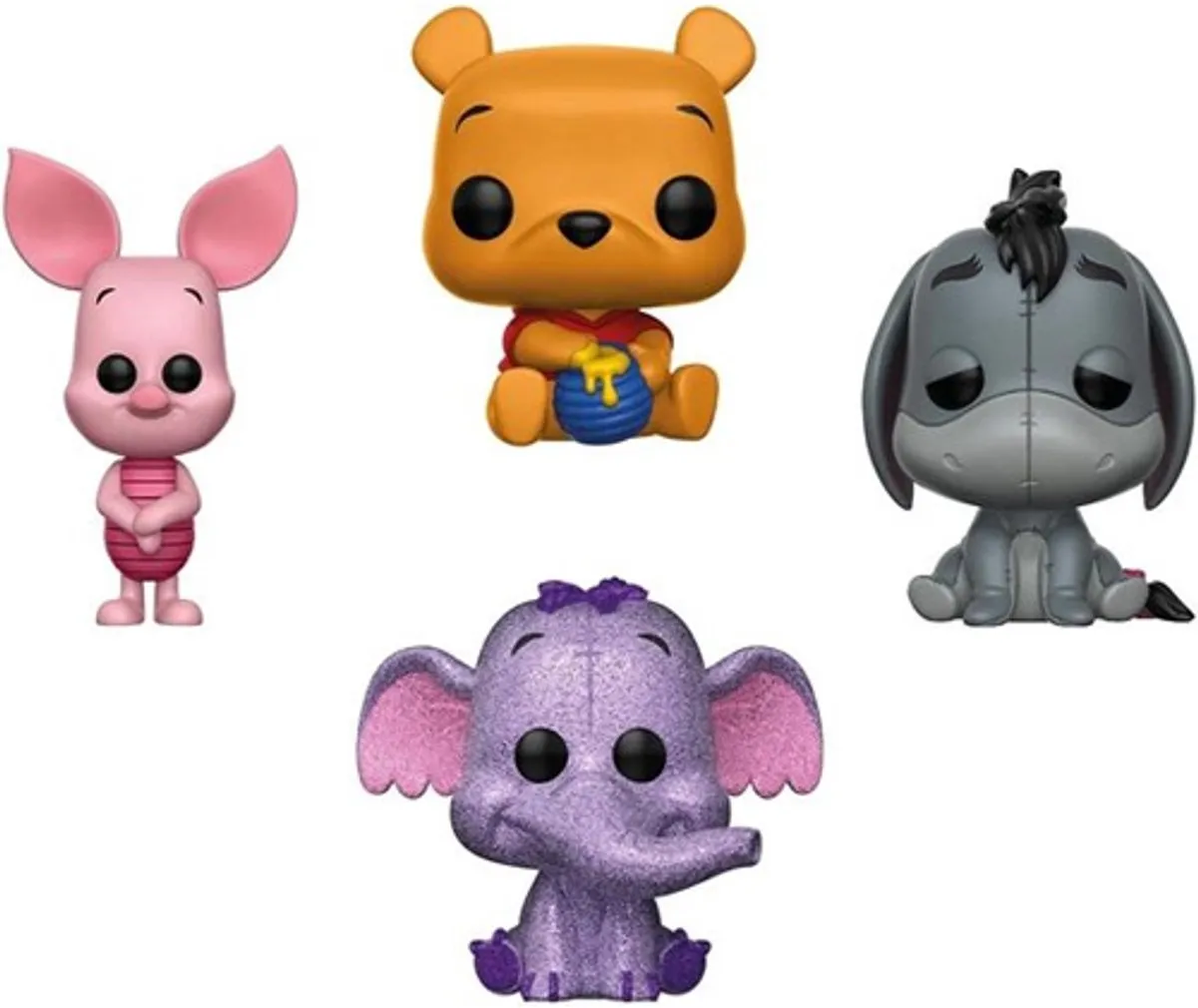 Funko Disney Winnie the Pooh Diamond US Exclusive 4-Pack - Multi